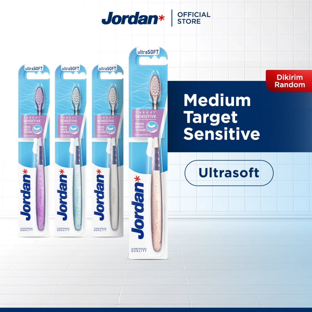 Jordan Oral Care Medium Target Sensitive - Sikat Gigi Dewasa