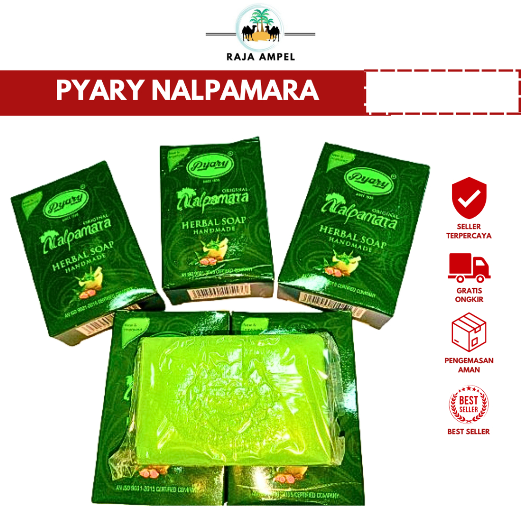 Sabun PYARY PYRAMID NALPAMARA 100% Herbal Alami Berkualitas - Atasi Jerawat Memutihkan Wajah Glowing