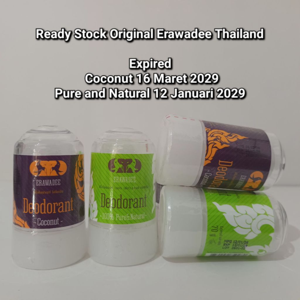 Erawadee Deodorant Thailand / Deodoran Erawadee Original Thailand varian Orisinal Coconut