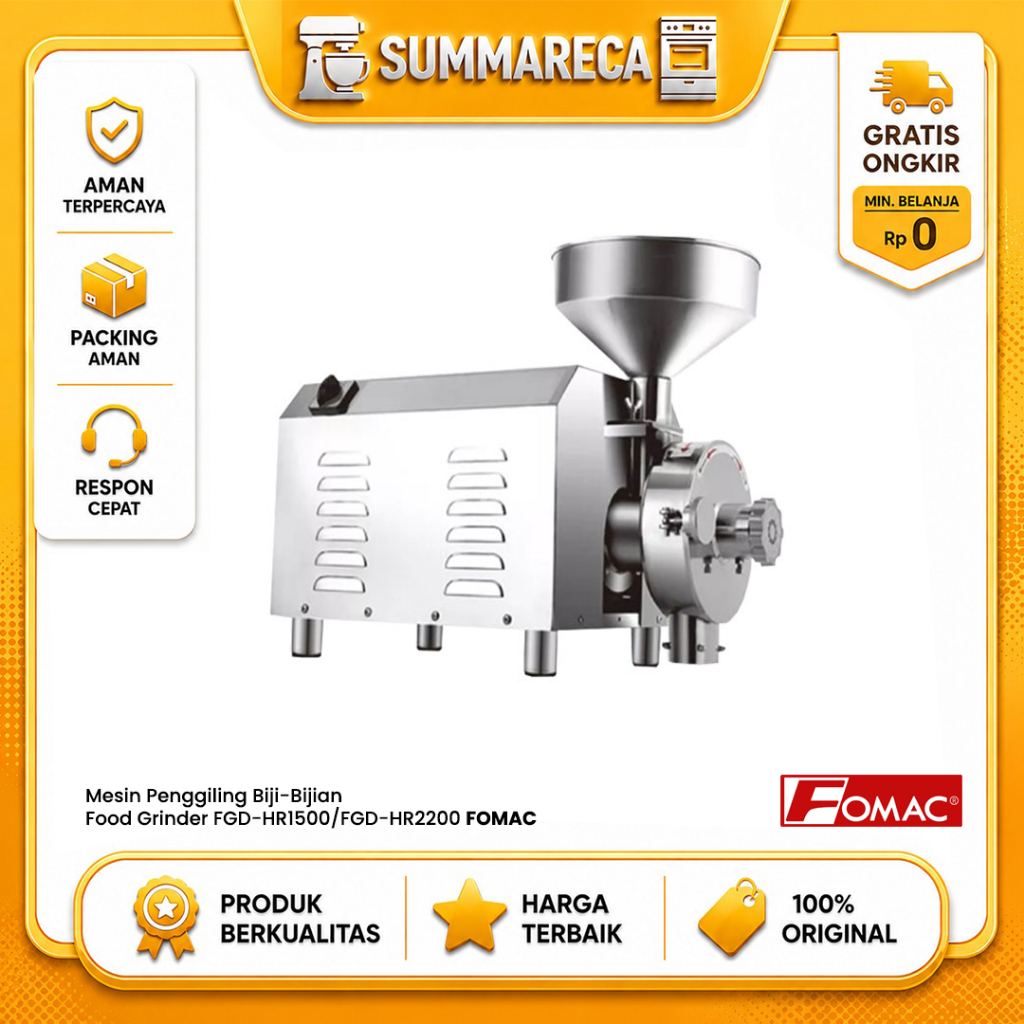 Mesin Penggiling Biji-Bijian || Food Grinder FGD-HR1500/FGD-HR2200 FOMAC
