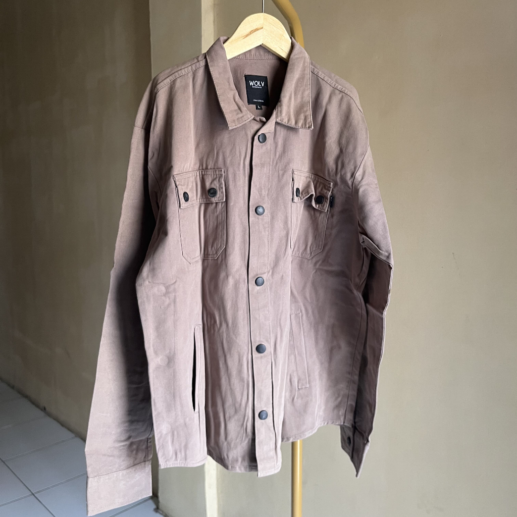 [Preloved] WOLV Jacket Trucker Semi Parka Outer Pria Wanita