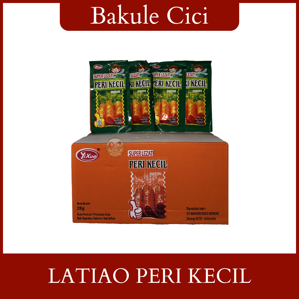 Snack Pedas Latiao Ngemil Nampol / Latiao Peri Kecil 1 DUS ISI 120 PCS