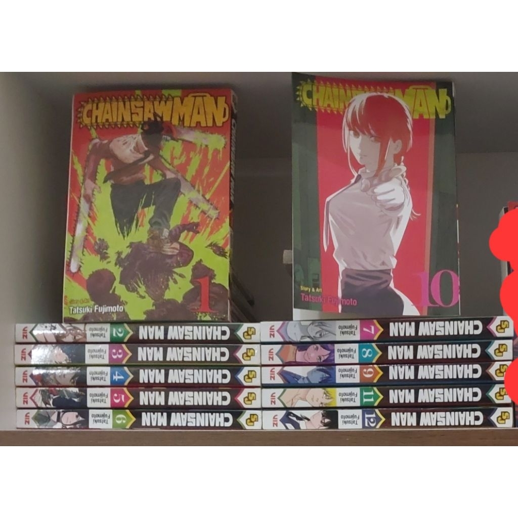 Komik Chainsaw Man 1-12 VIZ English Inggris kolpri preloved second bekas manga