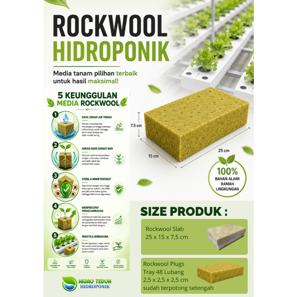 Rockwool | Hidroponik |