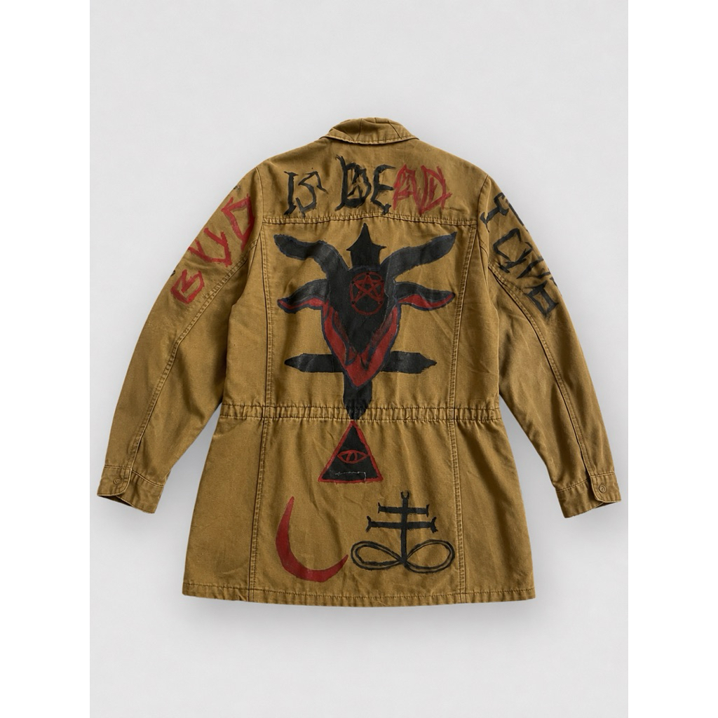 custom jaket army vintage
