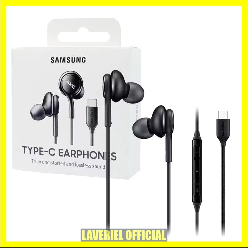LAVE - Headset Earphone Handsfree Samsung AKG Type-C / Tuned by AKG [ kompatibel for headset samsung