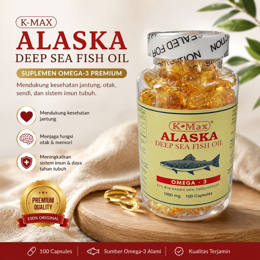 K- Max Alaska Deep Sea Fish Oil Omega 3