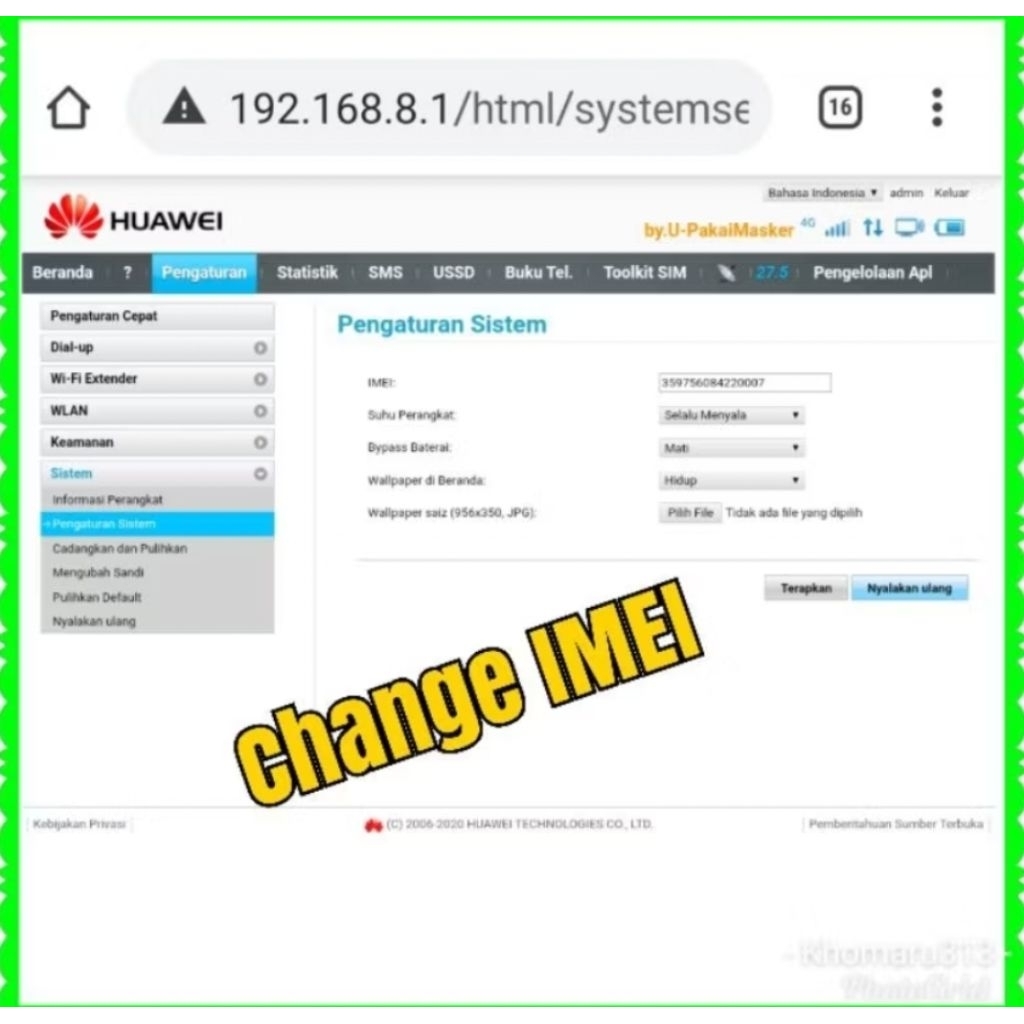Mifi 4G LTE Huawei E5673 E5673s Unlock All OPERATOR