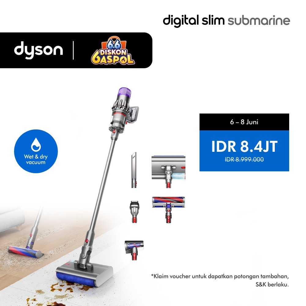 Dyson Digital Slim Submarine ™ Wet & Dry Vacuum Cleaner - Penyedot Debu