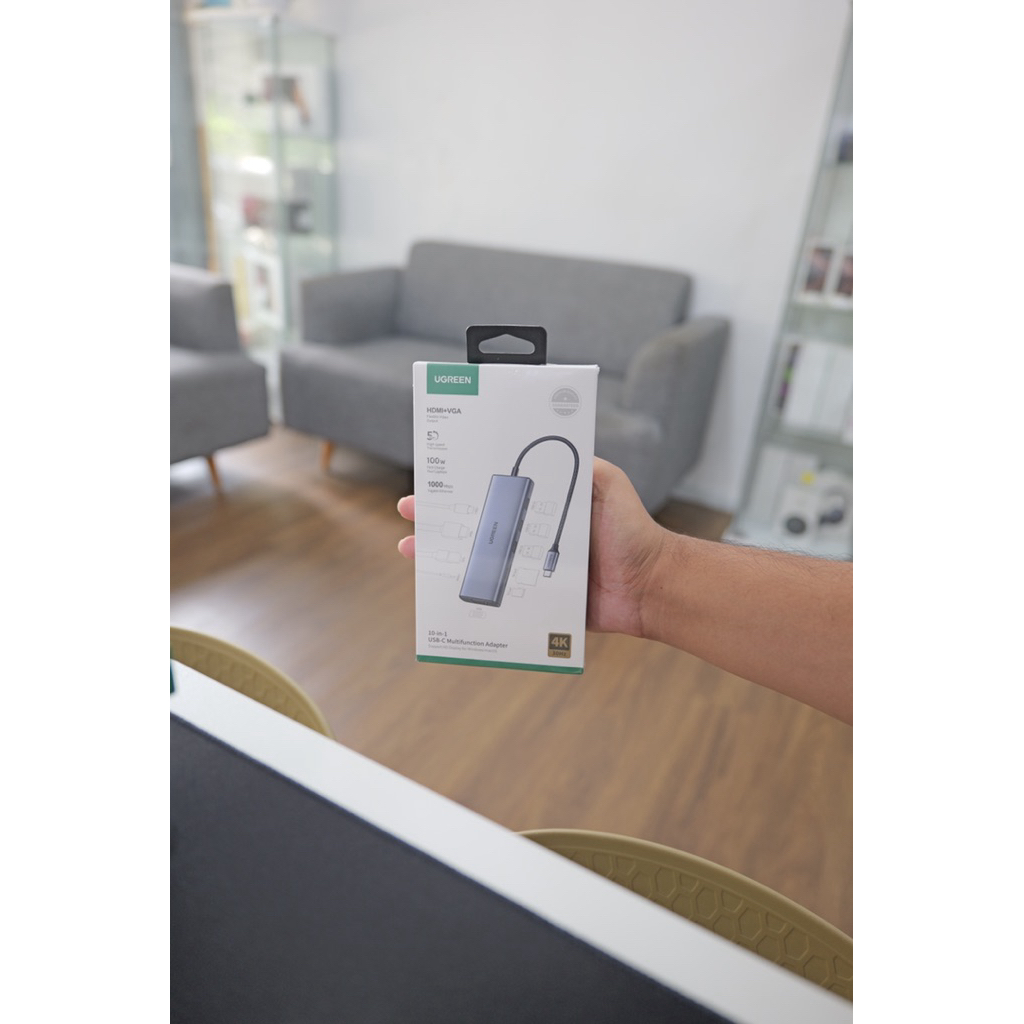 UGREEN USB HUB TYPE C 7IN1 10IN1 GRAY