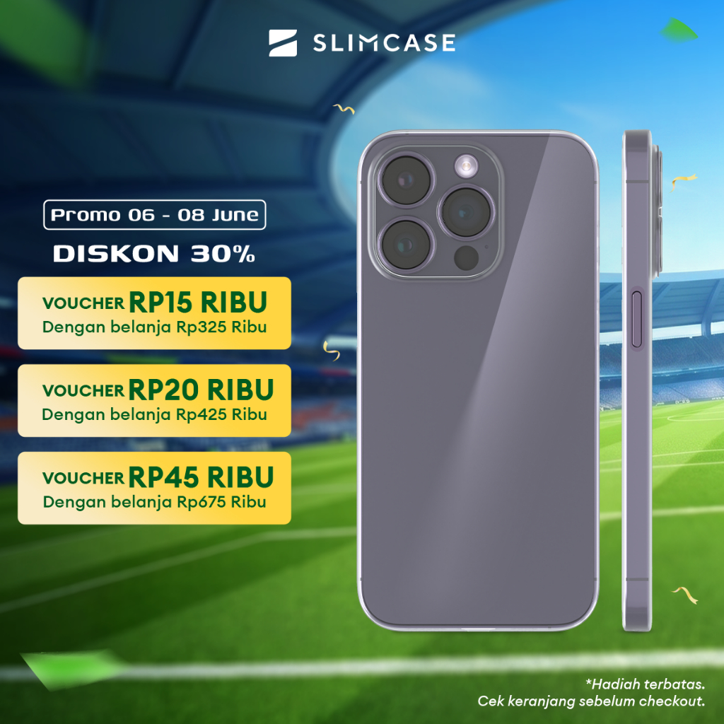 Casing Classic 1 iPhone 14 Series Slimcase - Ultra-Thin 0.38 mm, Transparan & Tidak Menguning