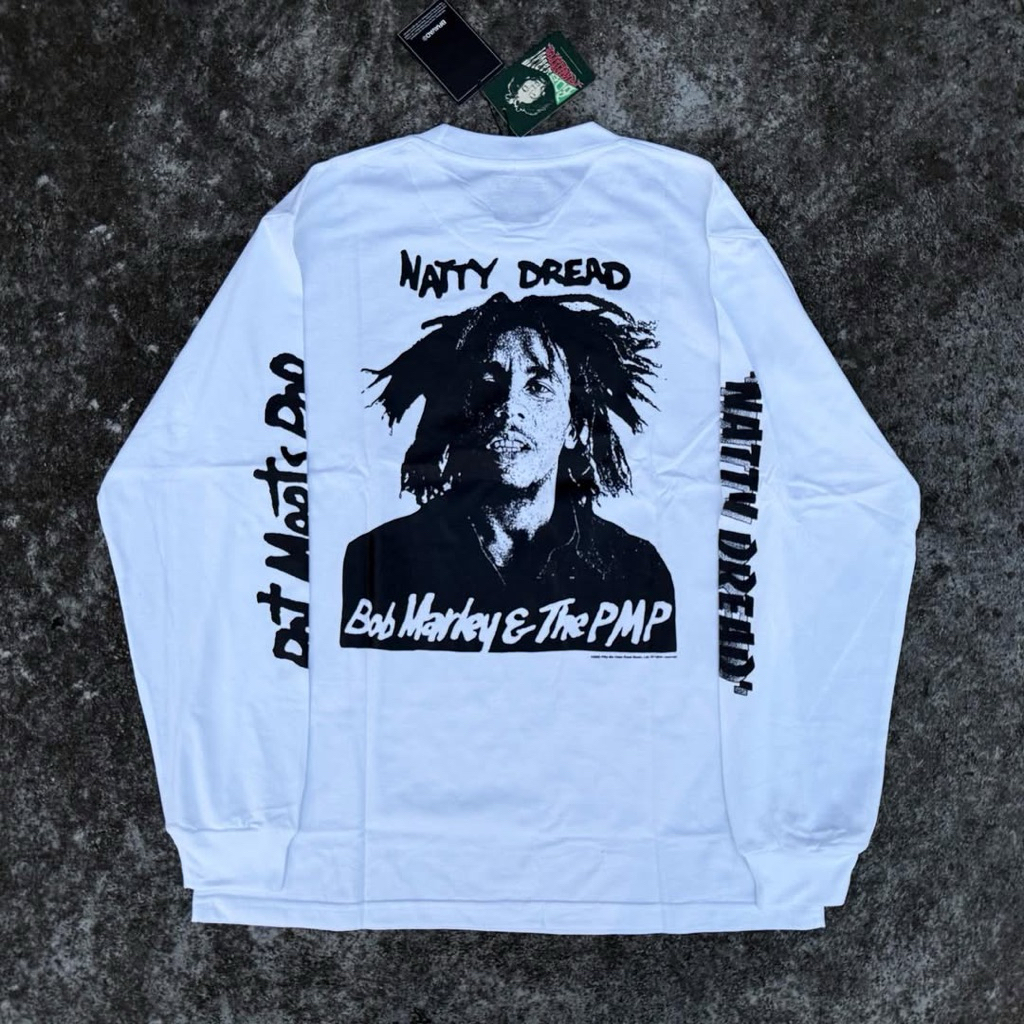 PMP X BOB MARLEY - NATTY DREAD LONG SLEEVE WHITE