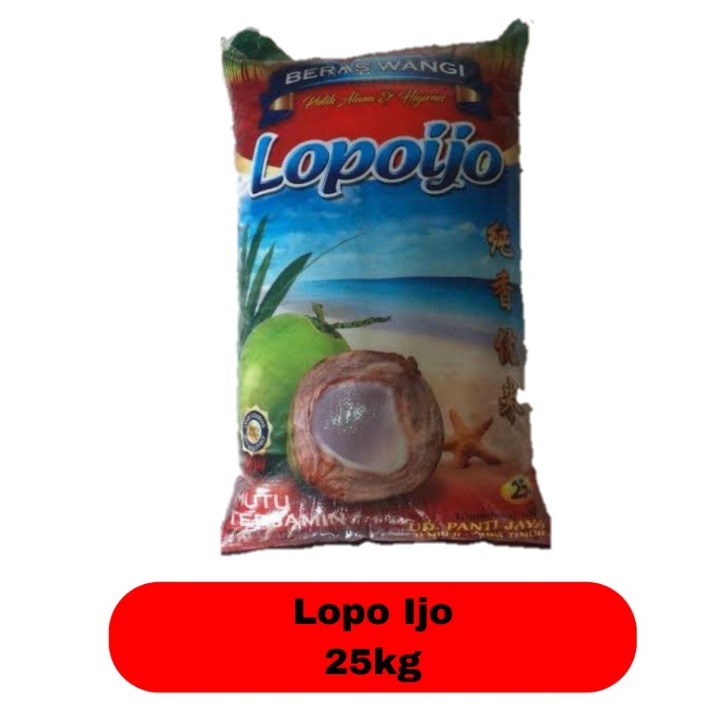 Beras Lopo Ijo 25 KG - Berkualitas, Harum, Kualitas Terjamin