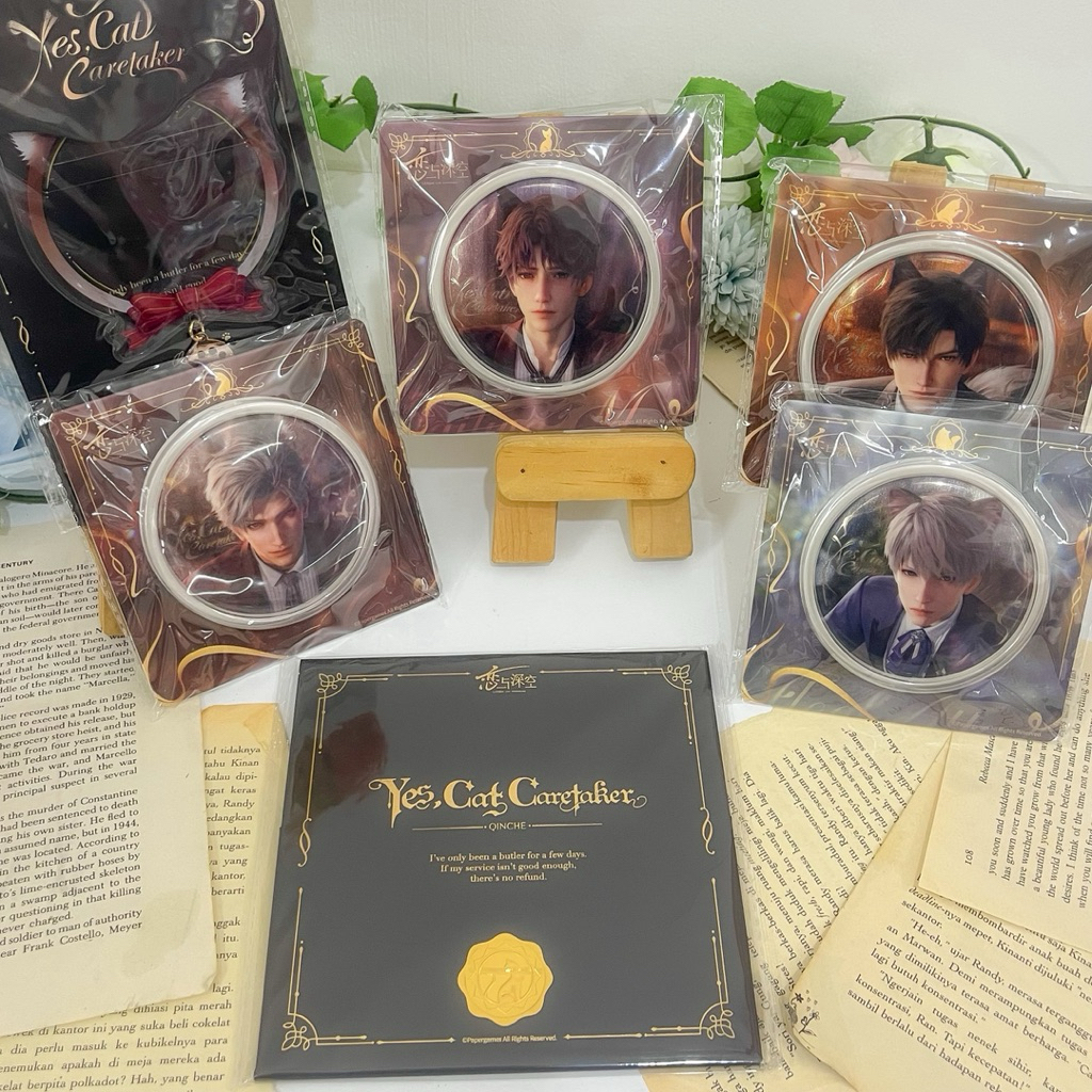 OFFICIAL READY STOCK Love and Deepspace Yes Cat Caretaker Series Sylus Zayne Xavier Rafayel Badge Ca