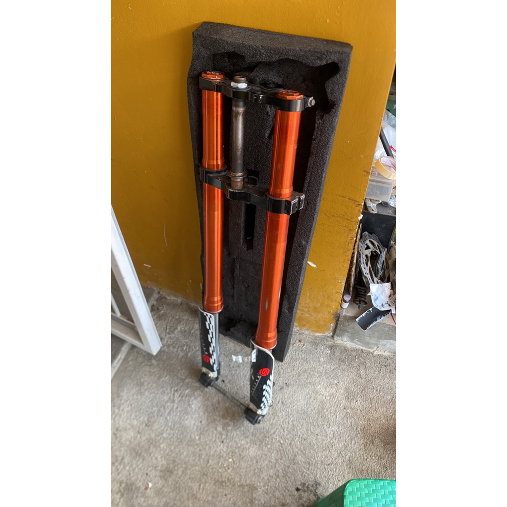 shock usd scarlet mx kondisi normal crf klx wr