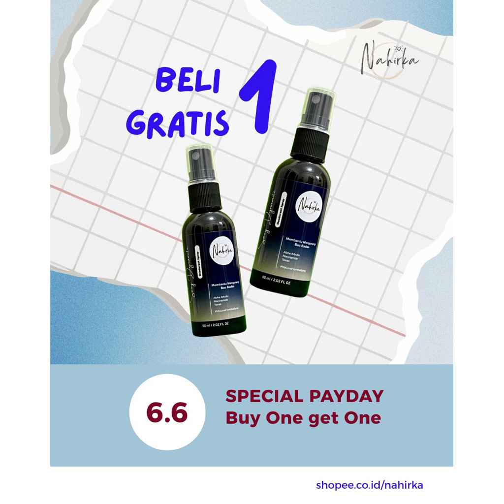 [B1G1 NAHIRKA Sexy Dynamite Deodorant Spray]