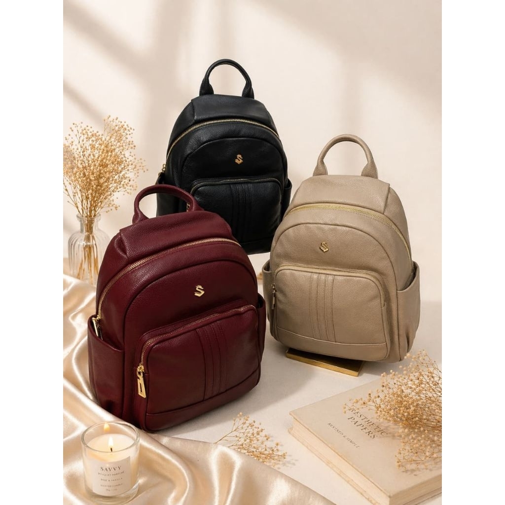 Tas Kulit Asli Savvy Leather S8434 | Savvy Leather | Tas Ransel Wanita | Tas Ransel Kulit Asli