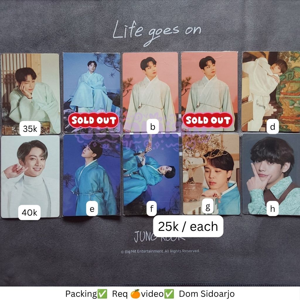 MPC PHOTOCARD PC BTS DALMAJUNG ARMY BOMB BBC SOWOZOO JIMIN TAEHYUNG V JUNGKOOK JK