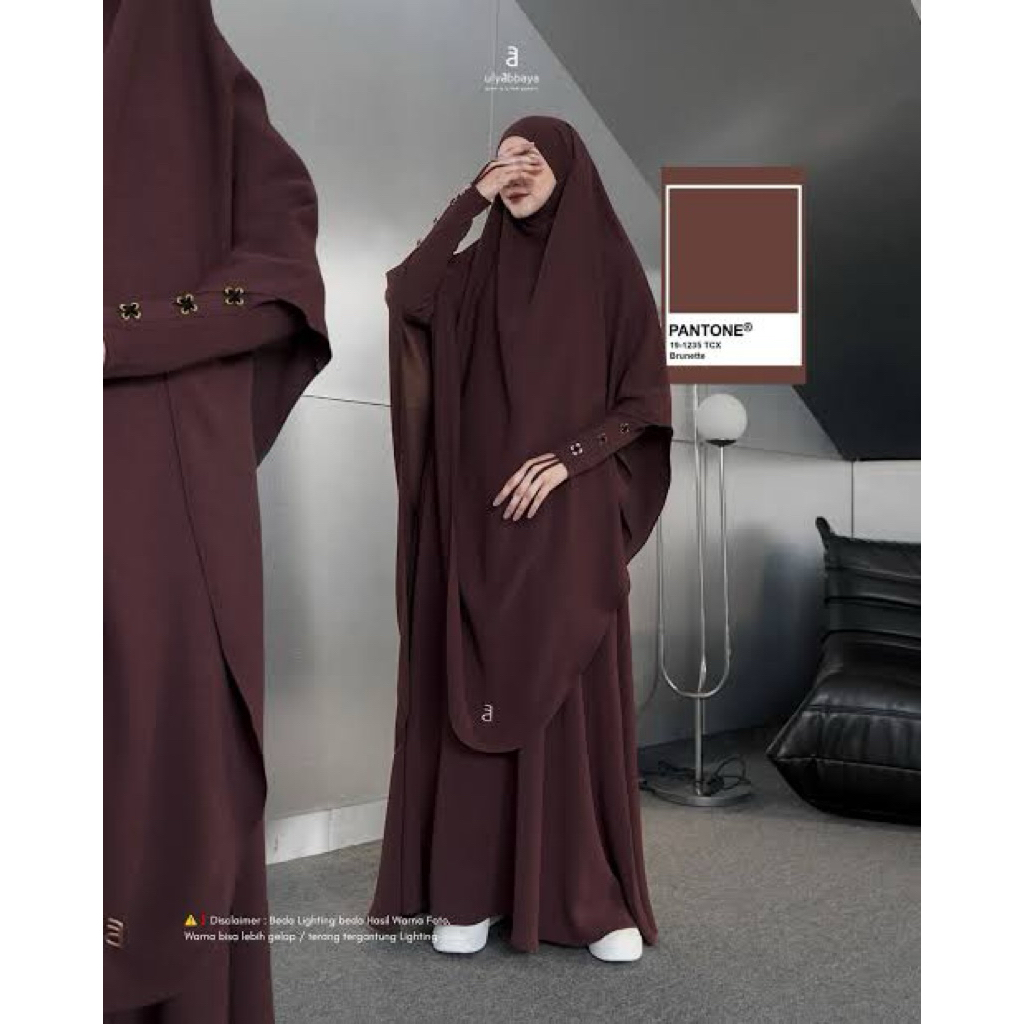 (Manual 660k) Kharisya abaya set fk by Ulyabbaya brunete Mazen anti UV aljenna tsurayya yoora sarah 
