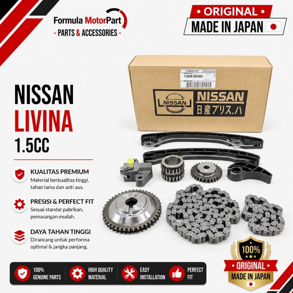 TIMMING TIMING CHAIN SET TANTAI KETENG NISSAN LIVINA 1.5CC GARANSI 1BULAN