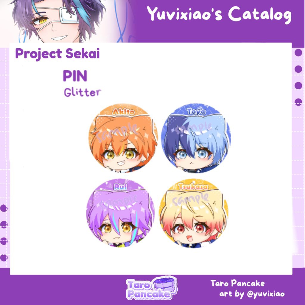 Project Sekai PIN Fantasista (Akito, Toya, Rui, Tsukasa)