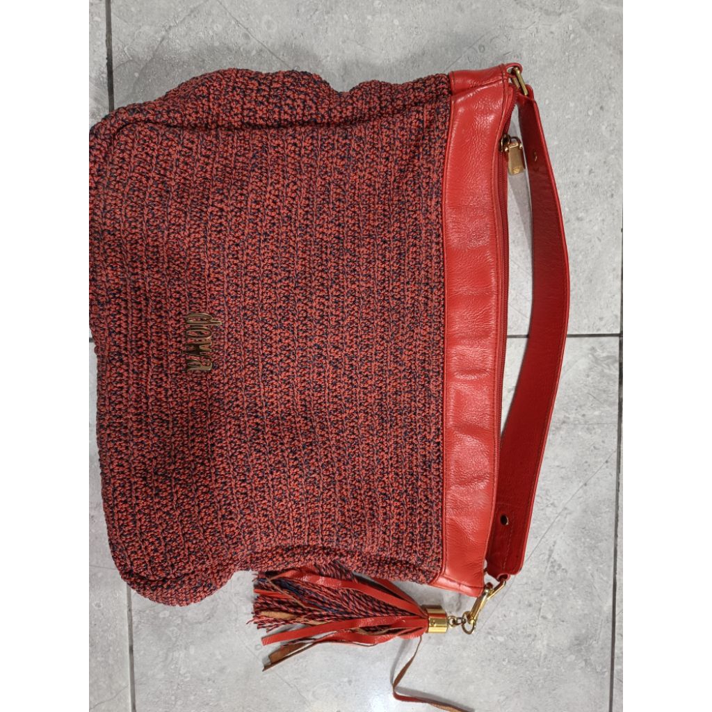 Tas Rajut Hand Bag DOWA Merah Bata