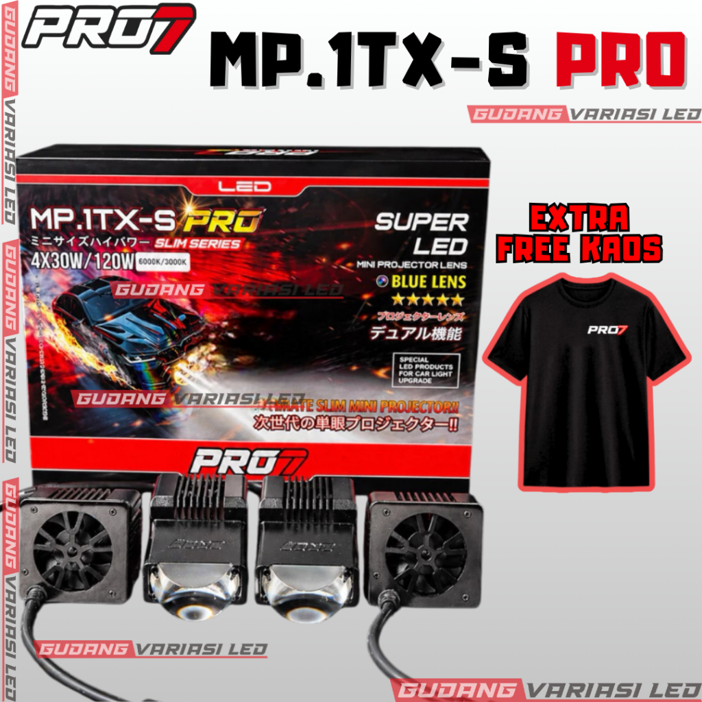 [FREE KAOS] LAMPU MINI PROJIE SLIM SERIES PRO7 MP1TX-S PRO MP1TXS PRO SLIM SERIES ULTIMATE MP.1TX-S 