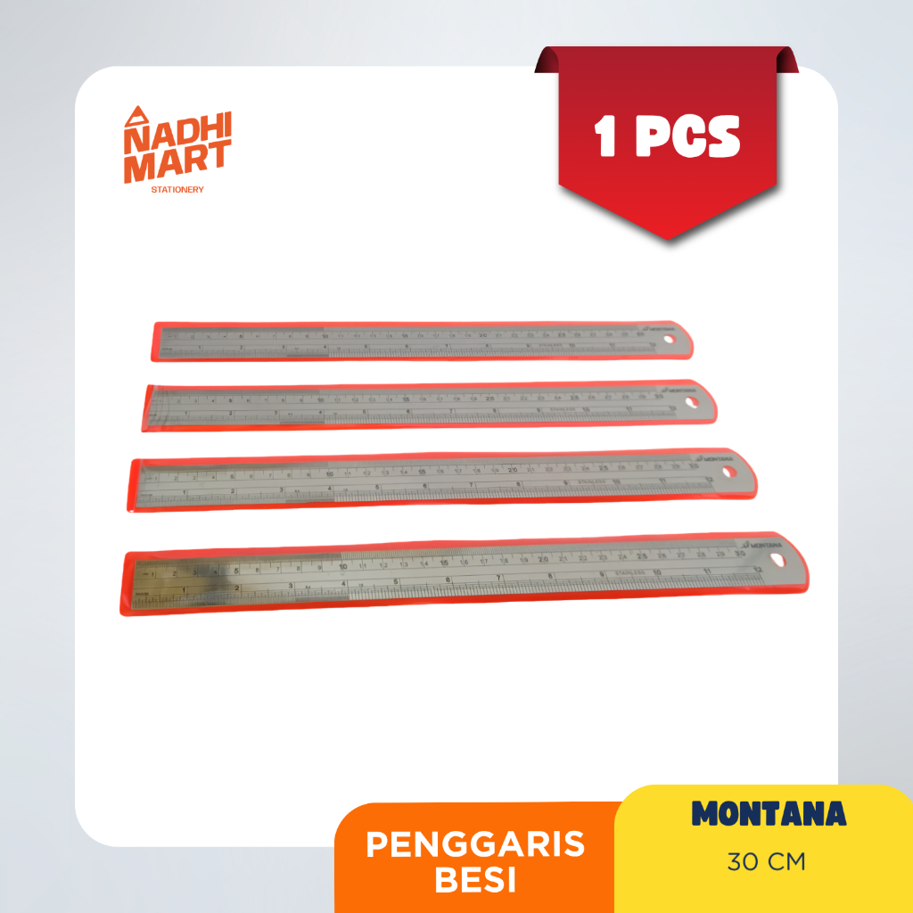 PENGGARIS BESI 30CM GARISAN