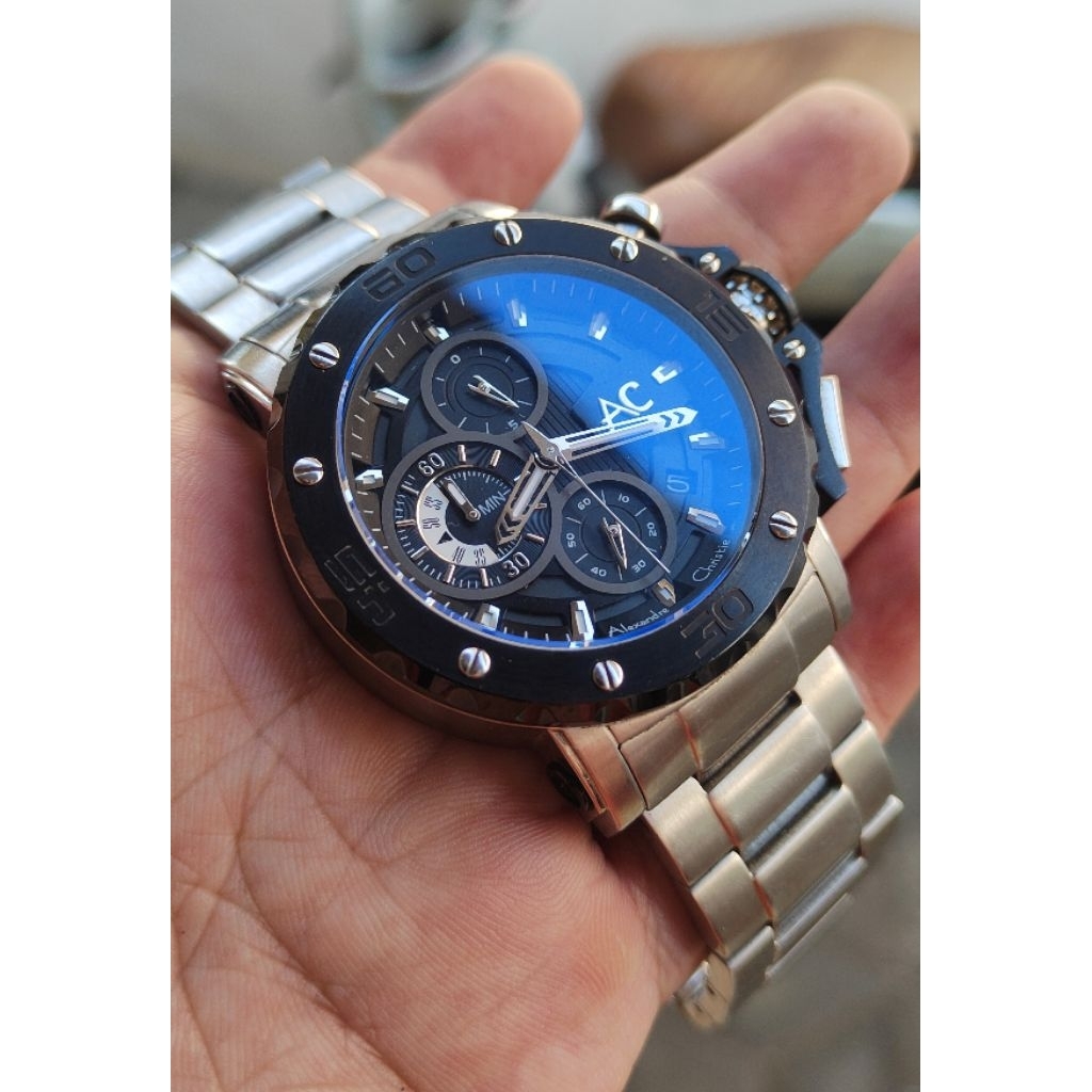 jam tangan original Alexandre Christie pria second bekas preloved 9205
