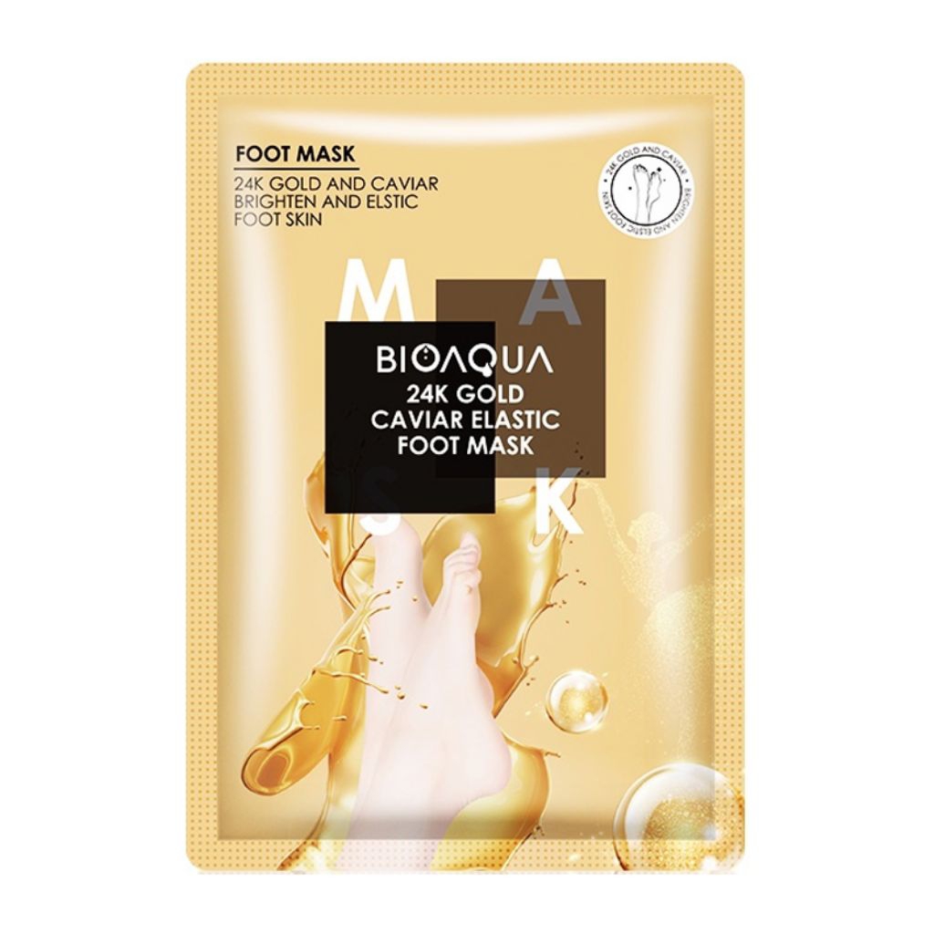BIOAQUA HANDMASK 24K GOLD AND CAVIAR BRIGHREN AND ELSTIC HAND SKIN 35GRAM