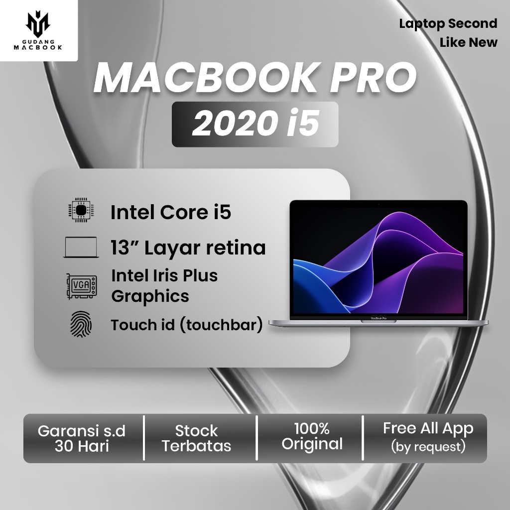 MACBOOK PRO RETINA 2020 INTEL CORE i5 i7