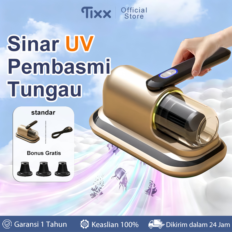 Tixx penyedot debu kasur 70W Frekuensi Tinggi Penyedot Debu Kasur Pembasmi Tungau UV Sterilizer Kasu