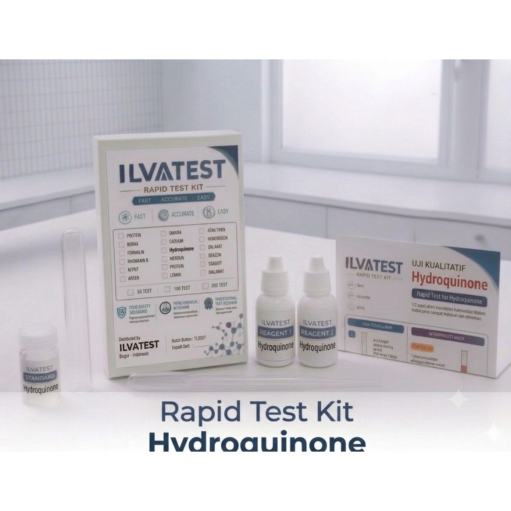 Rapid Test Kit Uji Hydroquinone / Hidrokuinon