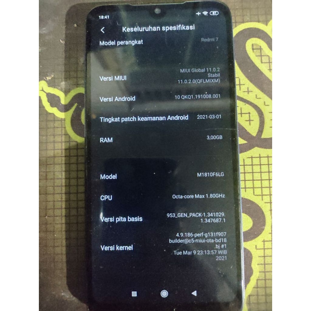 Hp Xiaomi Redmi 7 Ram 3/ 32 Normal