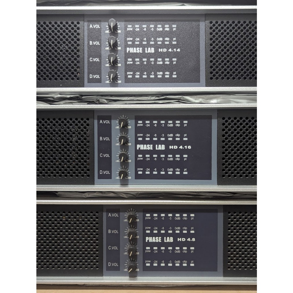 FREE PACKING KAYU - Power Amplifier Phaselab / Phase Lab HD4.8 / HD 4.8 - 4 channel