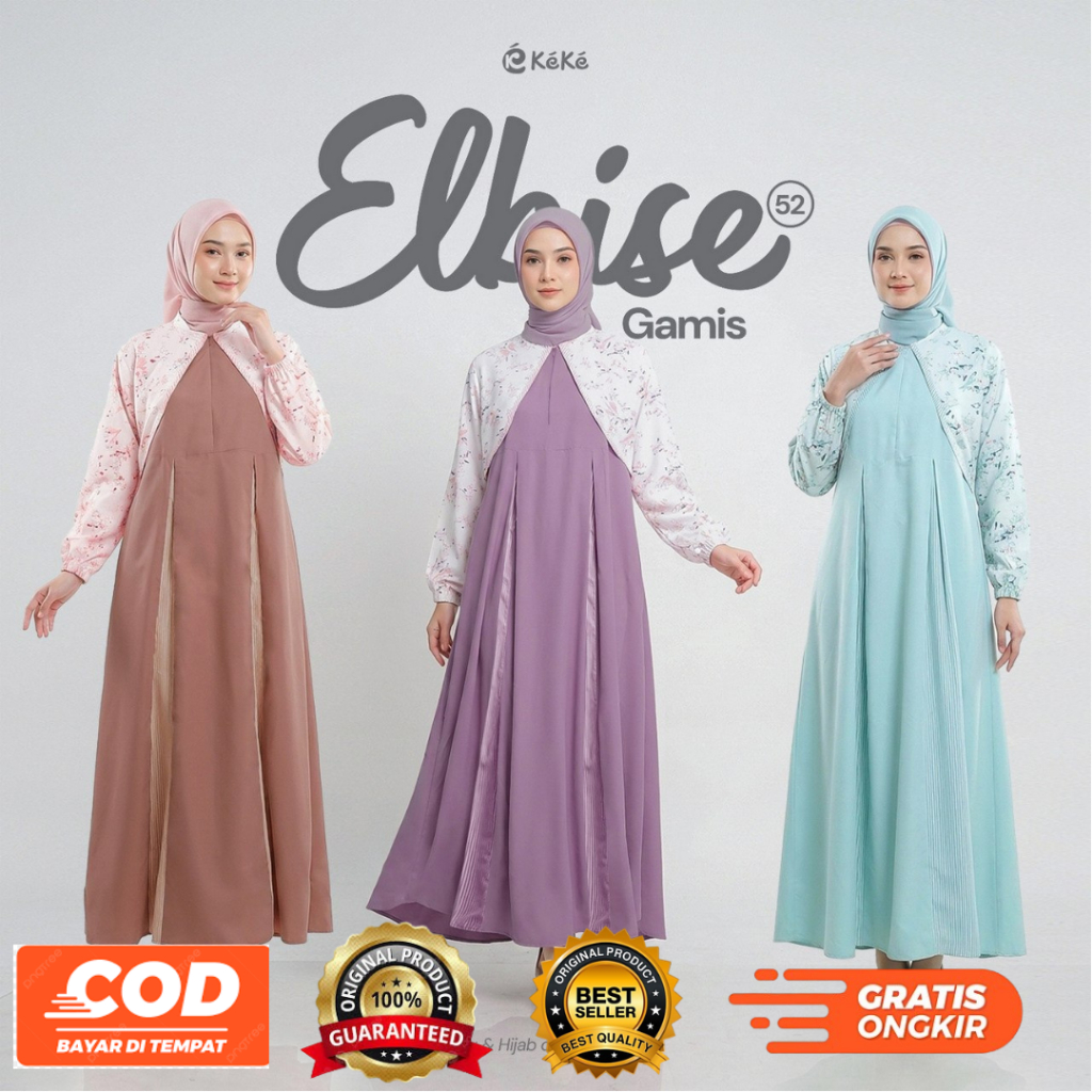 ELBISE 52 – KeKe Busana TERBARU BUSANA MUSLIM GAMIS DEWASA BY KEKE BUSANA