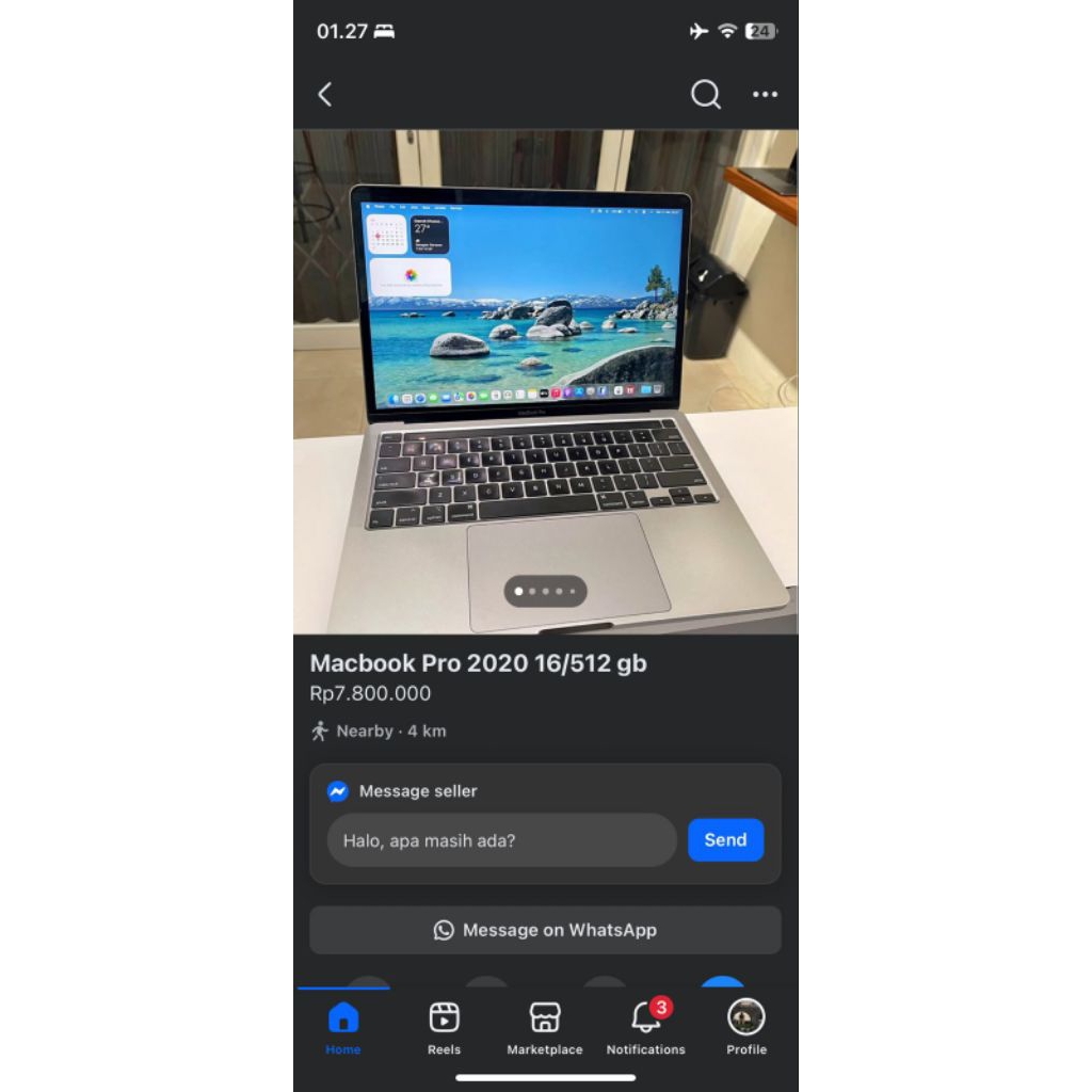 Macbook Pro 2020 16/512