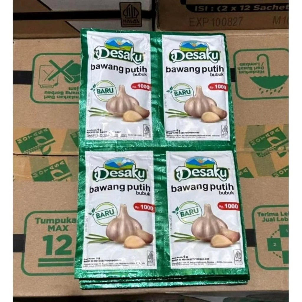24 Sachet - Desaku Bawang Putih Bubuk 2 Renceng isi 24 sachet Premium Garlic Powder