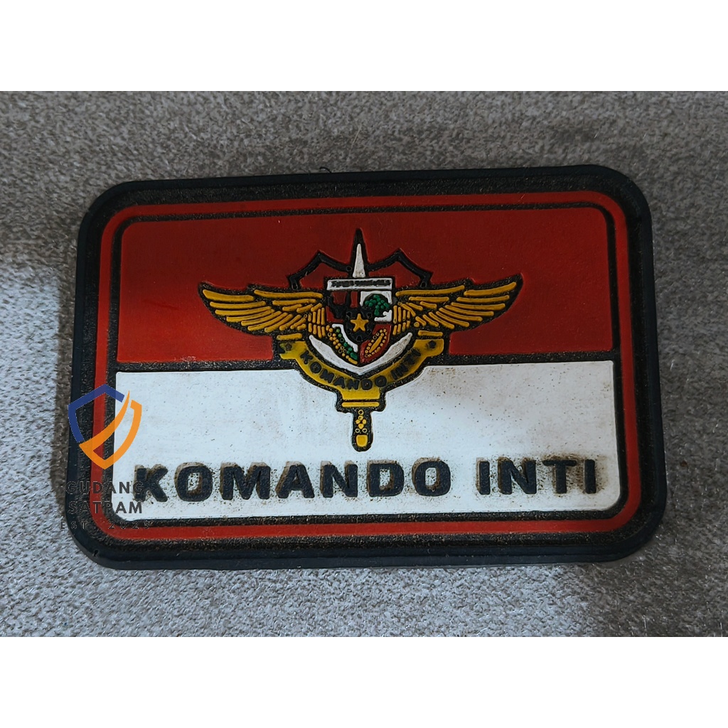 Patch PP Komando Inti (MP Wing) - Tempelan Rubber Velcro Komando Inti Pemuda Pancasila Karet