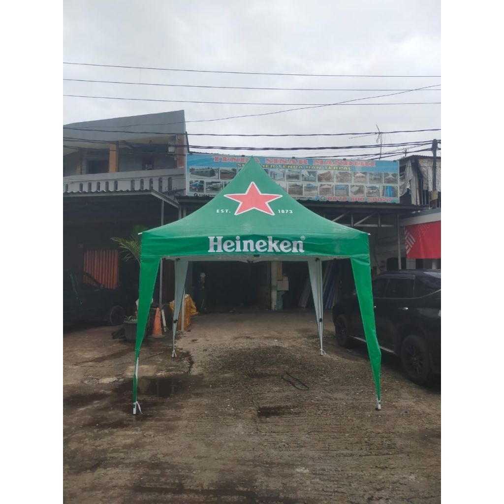 Tenda lipat krucut 3x3 custom