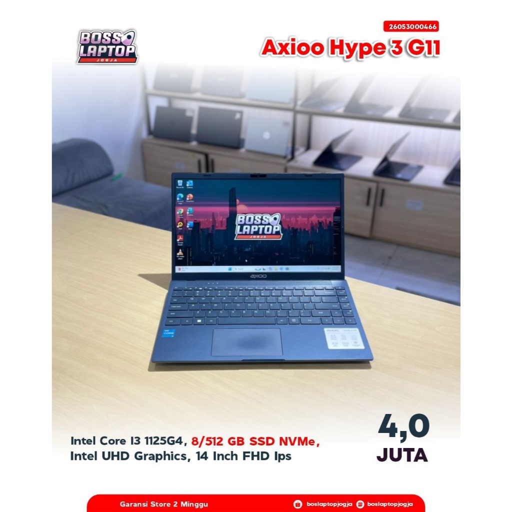 Axioo hype 3 G11 intel Core I3-1125G4 8/512 GB