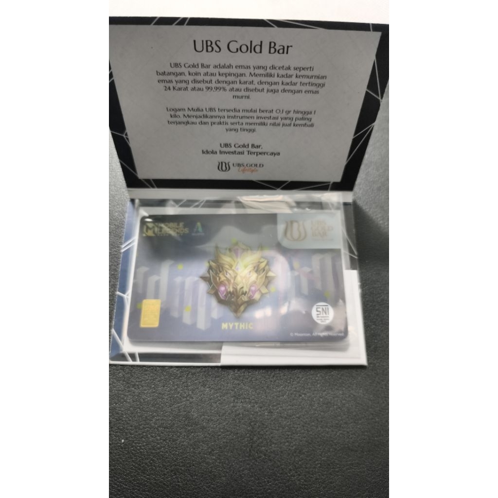 LOGAM MULIA UBS GOLD 0.25GR MOBILE LEGEND EDITION FINE GOLD