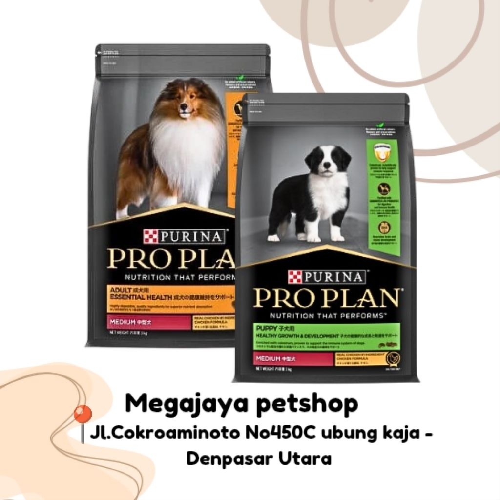 PROPLAN 3kg essential healthy medium dog