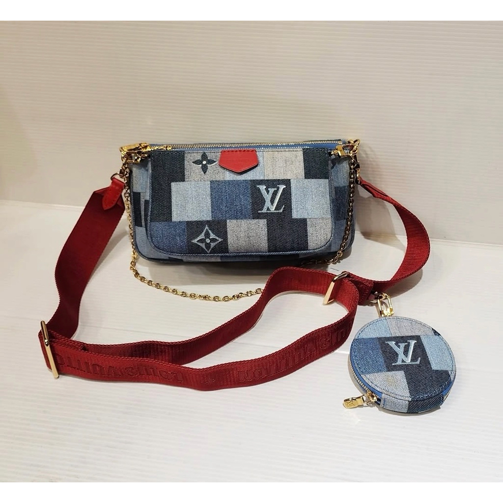 Tas LV Denim Multi Pochette