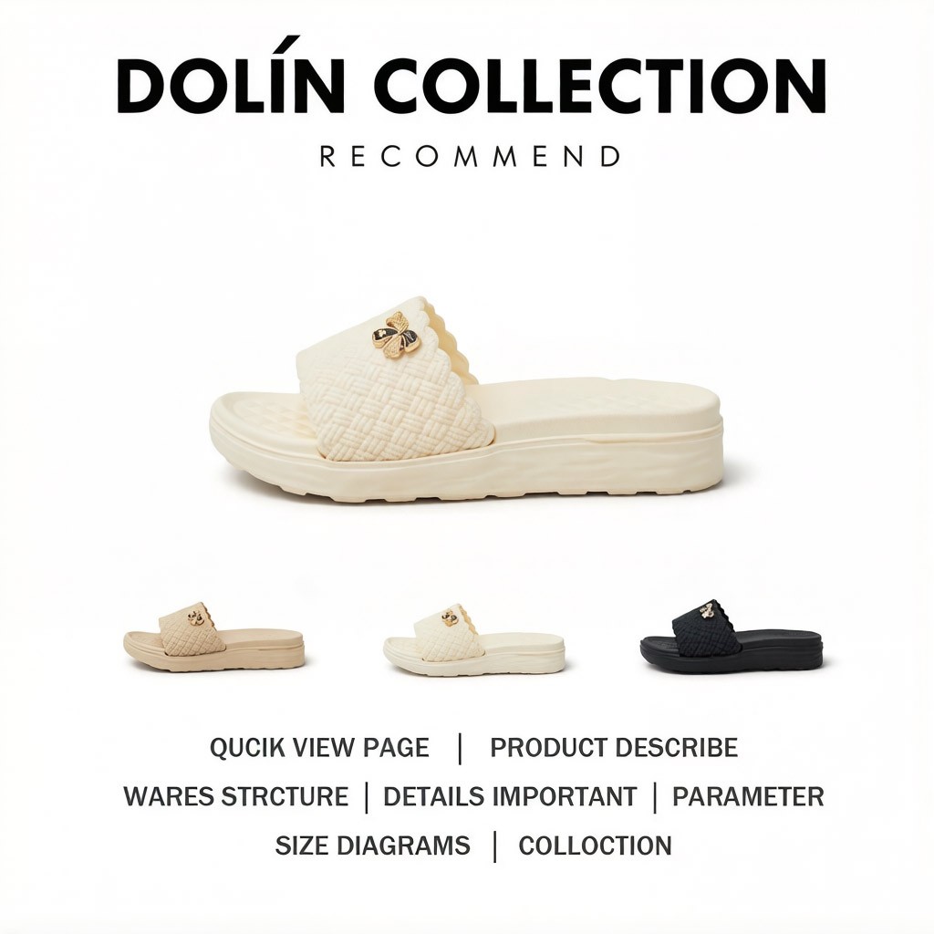 DUOLIN 2026 Modern Ladies Slippers Trendy Ladies Non-Slip Slippers High Heel Jelly Slippers
