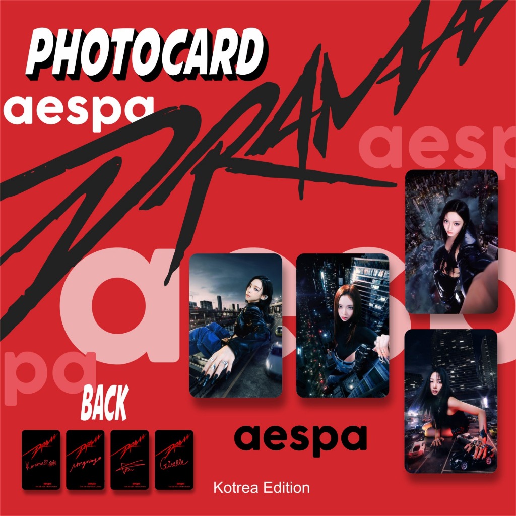 Photocard Premium AESPA Drama Unofficial Winter Karina Giselle Ningning