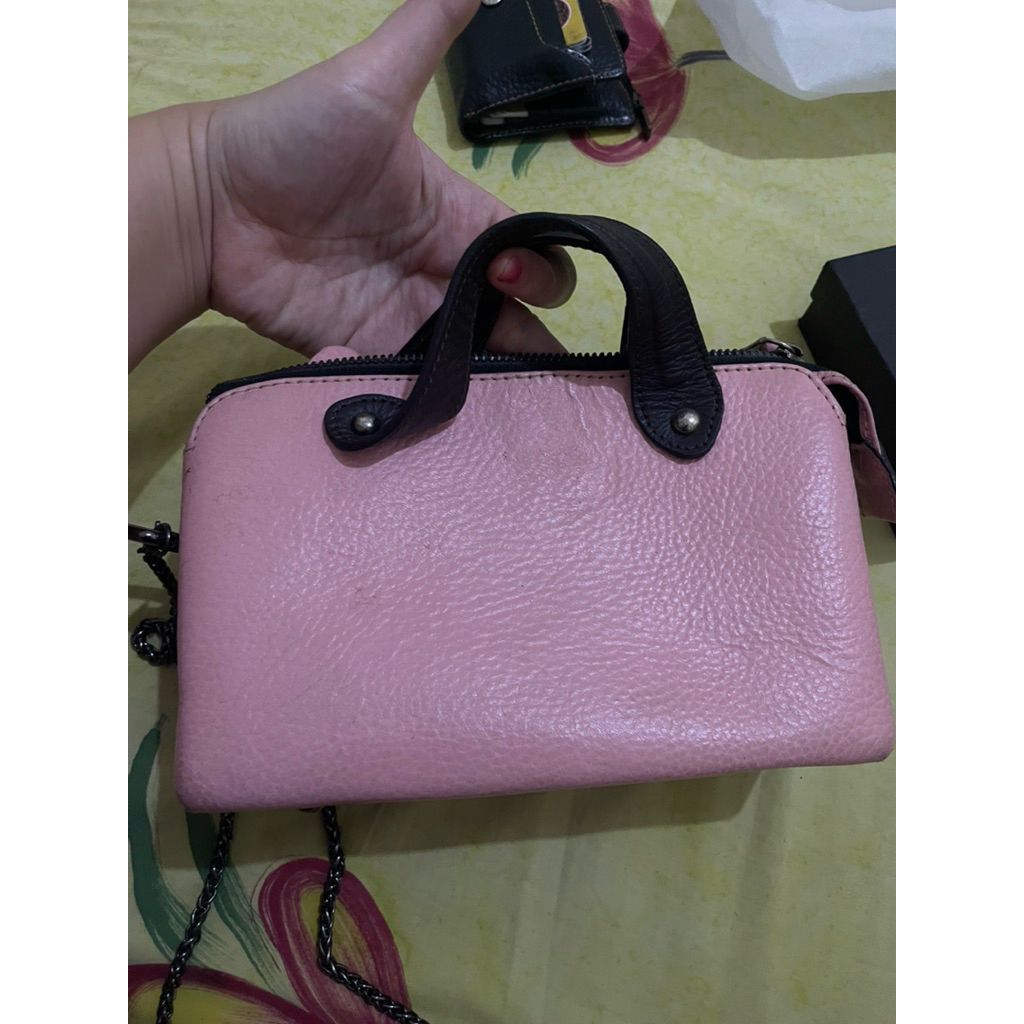 preloved tas kulit sapi asli tali rante