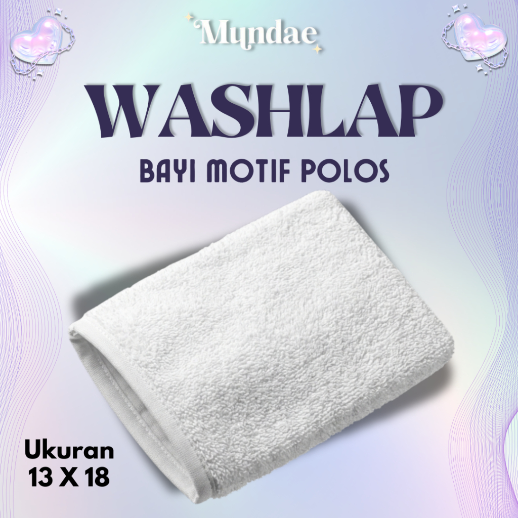 [MUNDAE] Waslap Bayi / Washlap / Waslap Polos Tebal