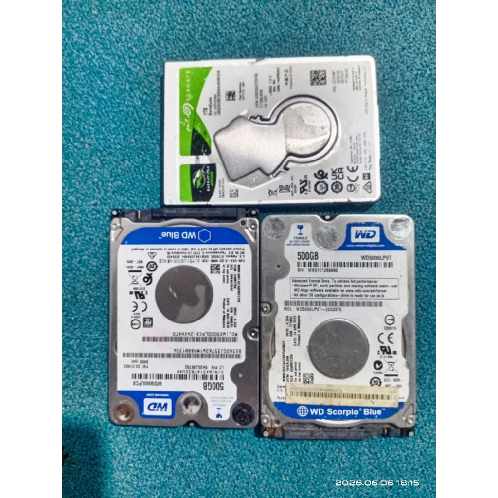 Hardisk internal/eksternal rusak