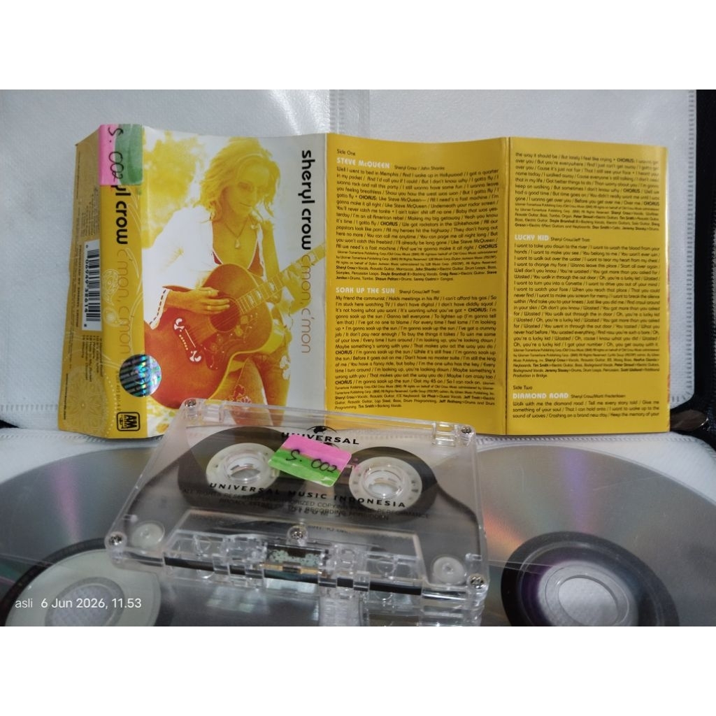 kaset pita sheryl crow _ c'mon c'mon